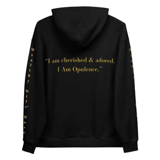 Wealthy Wife® Academy Positive Affirmation Hoodie (Gold Delicate… Handle with Care)